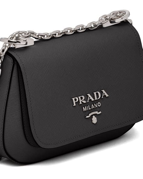 prada dimension double big soft calf leather|saffiano leather Prada bags.